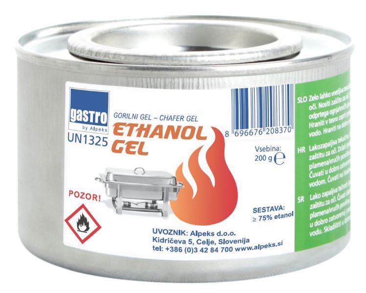 ALPEKS GASTRO, GORILNI GEL ZA CHAFING, 200G, 1 KOS