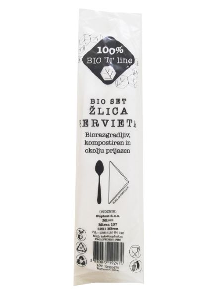 BIO GRT ŽLICA+SERVIETA 250/1 CPLA