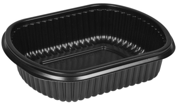 EMBALAŽA PP ČRNA 21x18x5cm 1000ml 50/1