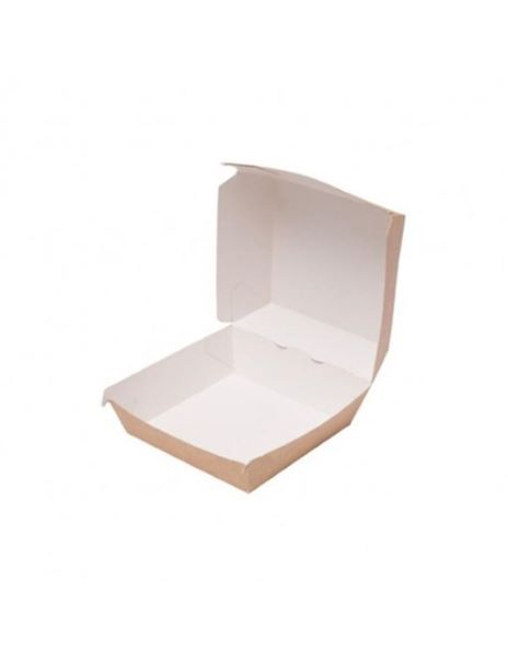 EMBALAŽA ZA HAMBURGER KRAFT/BELA 115x105x80mm 75/1