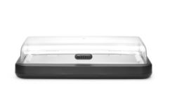 H HLADILNA VITRINA S POKROVOM UNIQ ČRNA 871904