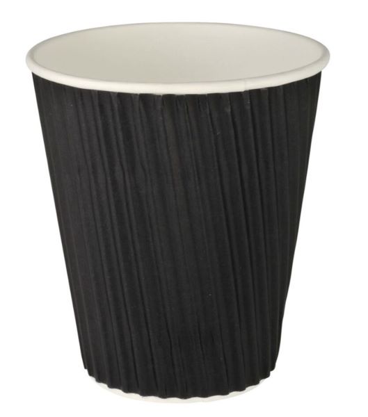 PAPIRNATI LONČEK ZA KAVO 25/1 240ml RIPPL ČRN 1999913448
