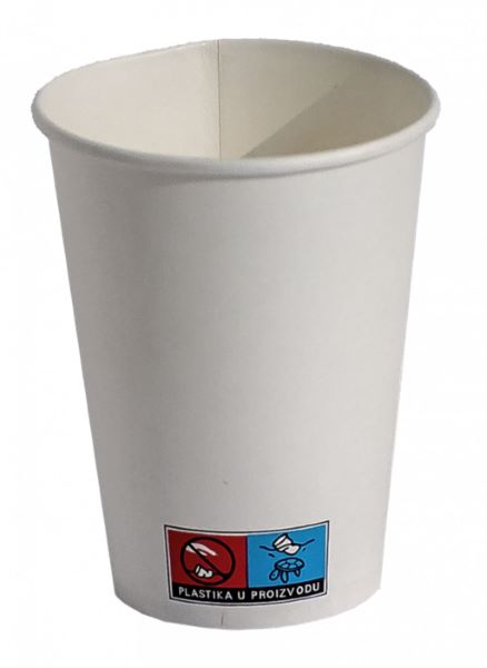 PREMIUM PAPIRNATI LONČEK 50/1 0,20L BELI 318