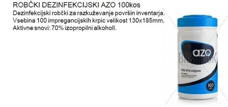 ROBČKI ZA DEZINFEKCIJO POVRŠIN AZO 100/1