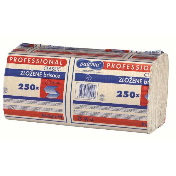 S BRISAČE ZLOŽENKE ''V'' NATUR 250/1 1-SLOJNE