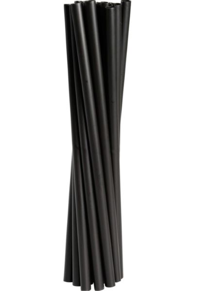 SLAMICE PP 8mmx24cm 250/1 ČRNE 1999909540 za večkratno uporabo